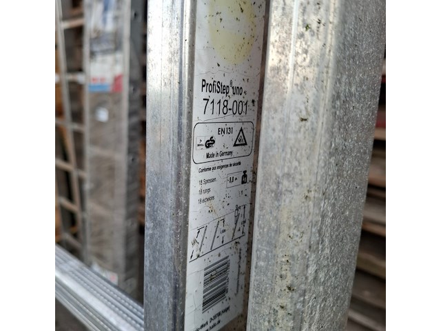 2x ladder, hailo, profistep uno 7118-001 - afbeelding 2 van  5