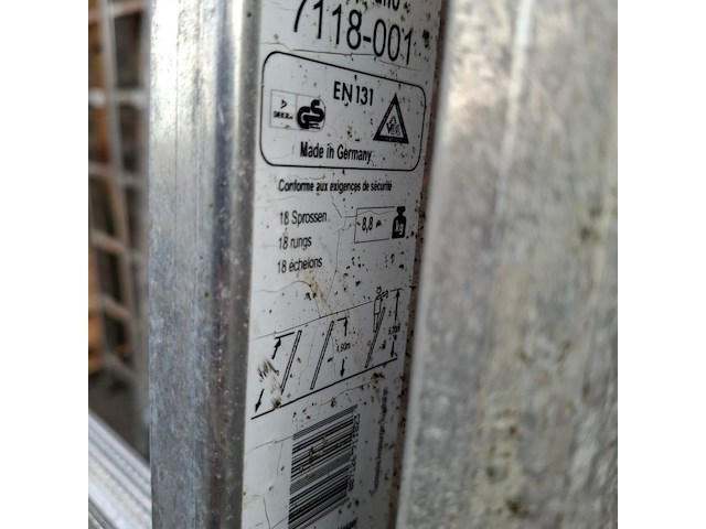 2x ladder, hailo, profistep uno 7118-001 - afbeelding 3 van  5