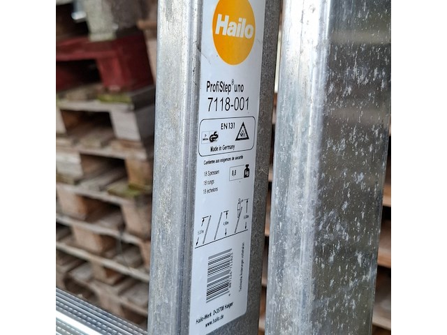 2x ladder, hailo, profistep uno 7118-001 - afbeelding 2 van  5