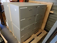 2x ladekast met 4 laden, grijs - afbeelding 1 van  4