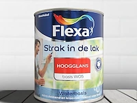2x lak acryl hoogglans flexa, strak in de lak, wit, 500 ml - afbeelding 2 van  2