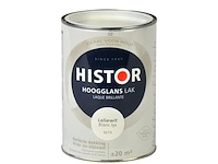 2x lak hoogglans 1,25 liter histor, perfect finish, leliewit - afbeelding 2 van  2