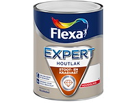 2x lak hoogglans flexa, expert, zilvergrijs, 0.75 liter - afbeelding 1 van  3