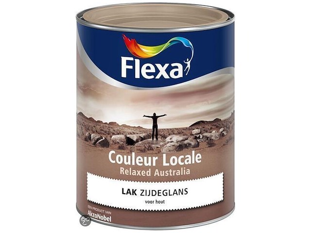 2x lak zijdeglans - 0.75 liter flexa, couleur locale, relaxed australia desert - afbeelding 1 van  2