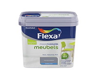 2x lak zijdeglans 750 ml flexa, mooi makkelijk meubels, blauwgrijs - afbeelding 2 van  2