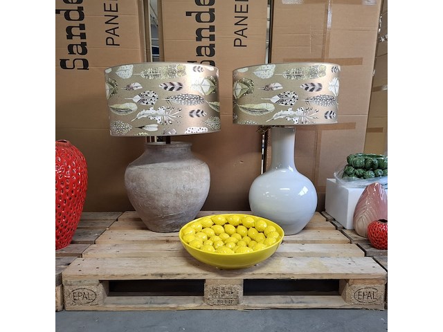 2x lamp en 1x schaal, des pots/designers guild - afbeelding 1 van  11
