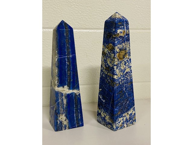 2x lapis lazuli obelisken - afbeelding 3 van  4