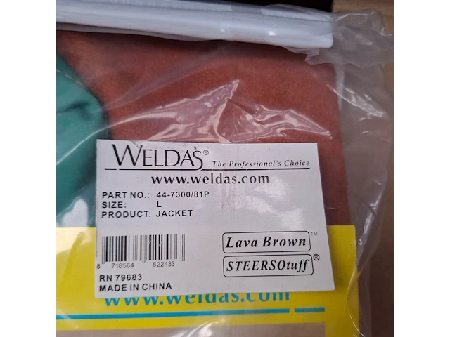 2x lasjacket, maat l weldas, jacket 44-7300/81p - afbeelding 4 van  6