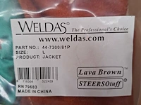 2x lasjacket, maat l weldas, jacket 44-7300/81p - afbeelding 3 van  5