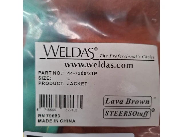 2x lasjacket, maat l weldas, jacket 44-7300/81p - afbeelding 4 van  5
