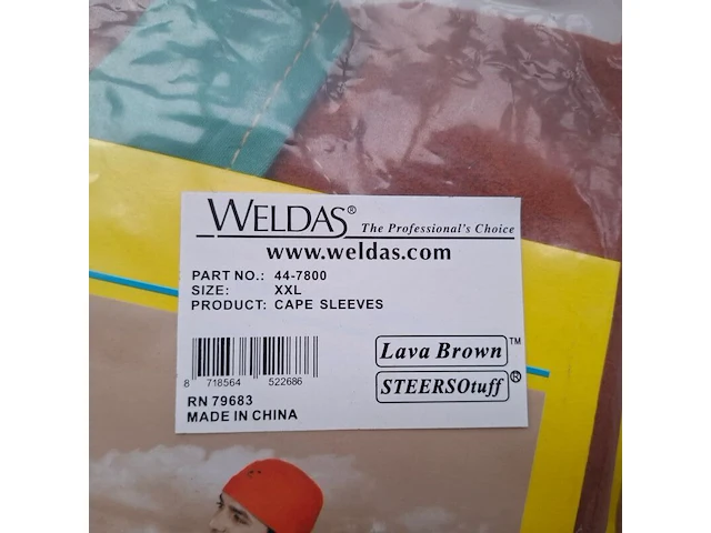 2x laslap/schouderstuk, maat l weldas, cape sleeves 44-7800 - afbeelding 3 van  4