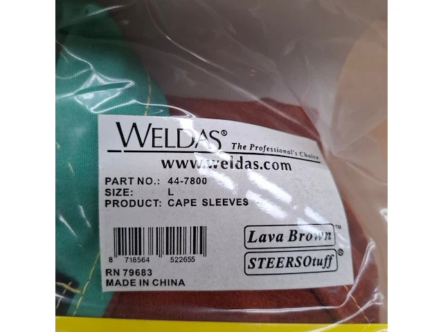 2x laslap/schouderstuk, maat l weldas, cape sleeves 44-7800 - afbeelding 4 van  4
