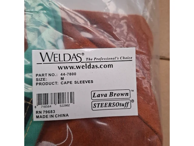 2x laslap/schouderstuk, maat m, weldas, cape sleeves 44-7800 - afbeelding 4 van  4