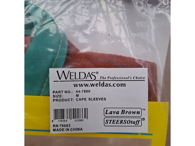 2x laslap/schouderstuk, maat m weldas, cape sleeves 44-7800 - afbeelding 3 van  4