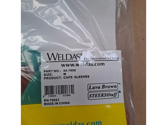 2x laslap/schouderstuk, maat m weldas, cape sleeves 44-7800 - afbeelding 4 van  4