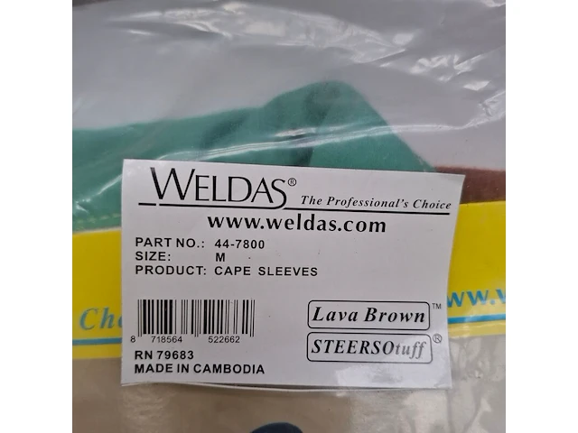 2x laslap/schouderstuk, maat m weldas, cape sleeves 44-7800 - afbeelding 4 van  4