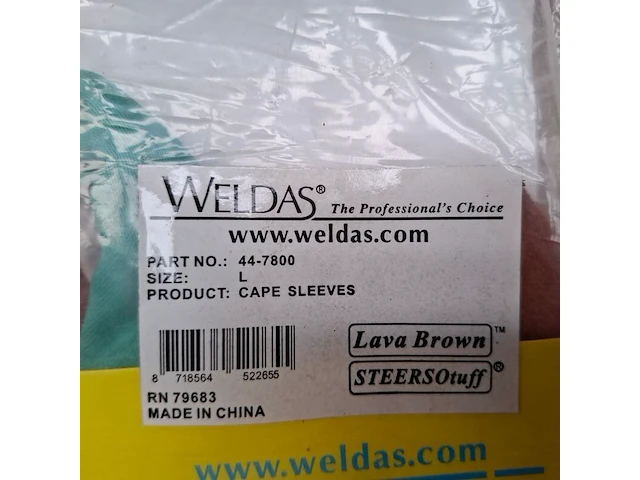 2x laslap/schouderstuk, maat xxl weldas, cape sleeves 44-7800 - afbeelding 4 van  4