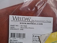 2x lasschort, 56cm wx51cm l weldas, bib 44-7820 - afbeelding 2 van  3