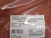 2x lasschort, 60cm wx71cm l weldas, bib 44-7828 - afbeelding 2 van  3