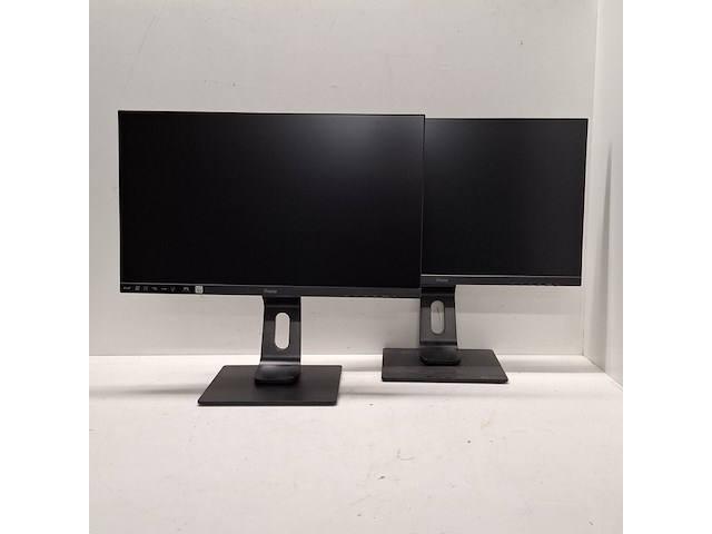 2x lcd monitor iiyama, prolite | ph2492h - afbeelding 1 van  11
