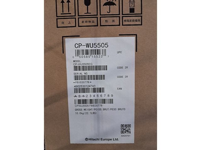 2x lcd projector, hitachi, cp-wu5505 - afbeelding 4 van  4
