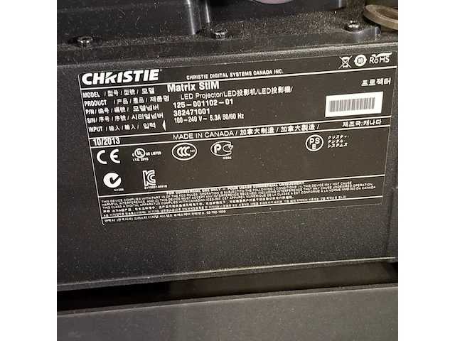 2x led projector, christie, matrix stim - afbeelding 10 van  14