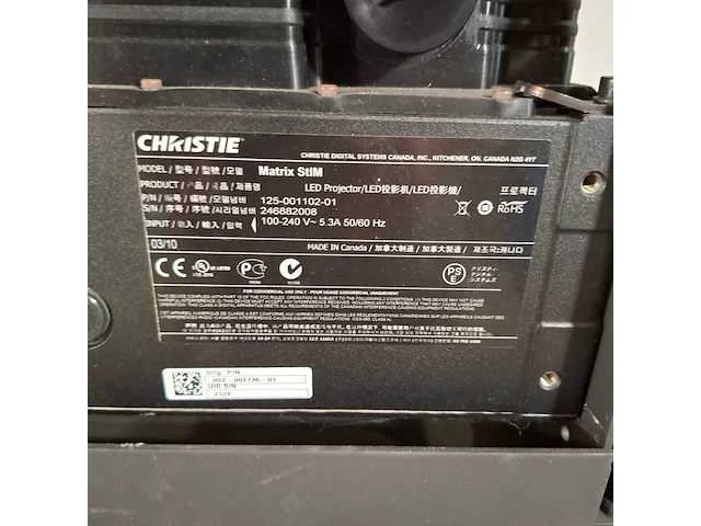 2x led projector, christie, matrix stim - afbeelding 12 van  15