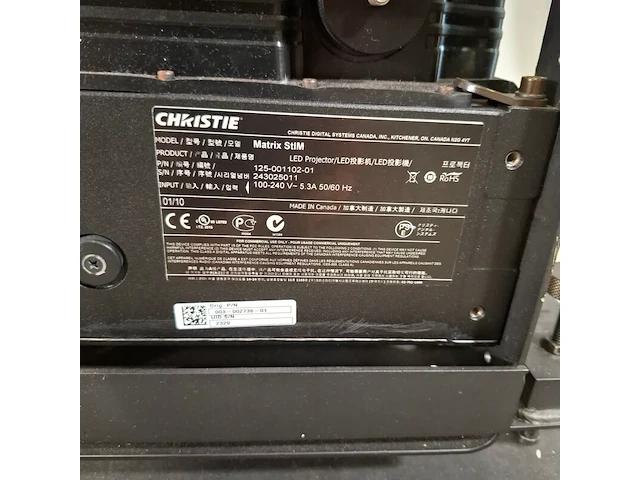 2x led projector, christie, matrix stim - afbeelding 10 van  12