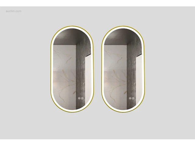 2x led spiegels 120cm - goud - verwarming -... - afbeelding 1 van  2