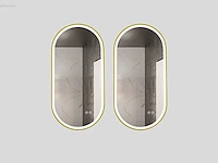 2x led spiegels 120cm - goud - verwarming -...