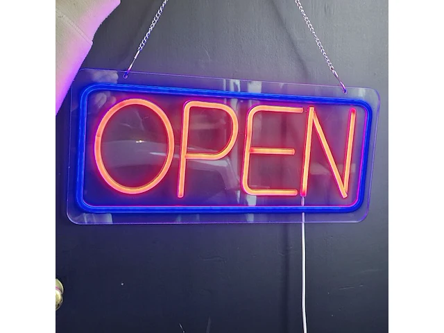 2x ledverlichting "open", kunststof - afbeelding 1 van  1