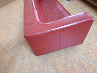 2x leren bank, ikea, klippan, rood, 2015 - afbeelding 5 van  6