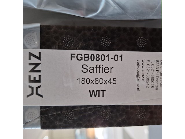 2x ligbad, xenz, saffier, glans wit - afbeelding 8 van  8