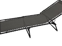 2x ligbed opvouwbaar 190 x 57 x 28 cm 4gardenz, grijs - afbeelding 1 van  2