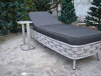 2x ligbed, vonato, casera, wit wicker - afbeelding 3 van  5