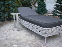 2x ligbed, vonato, casera, wit wicker - afbeelding 4 van  5