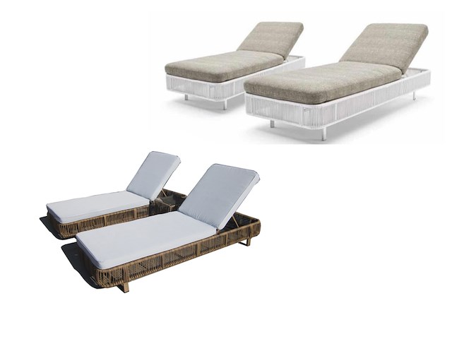 2x ligbed vonato, soluna, wit - afbeelding 5 van  7