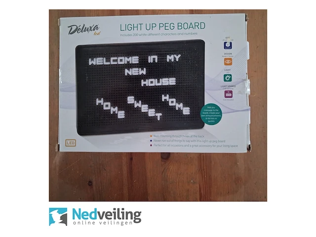 2x light up peg board - afbeelding 3 van  3