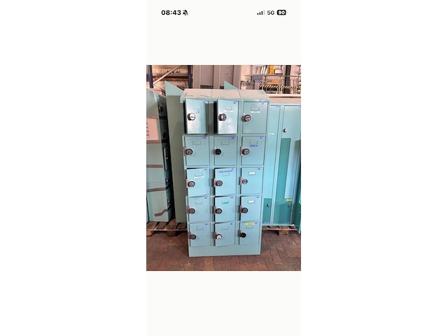 2x lockers, grijs/lichtblauw - afbeelding 2 van  2