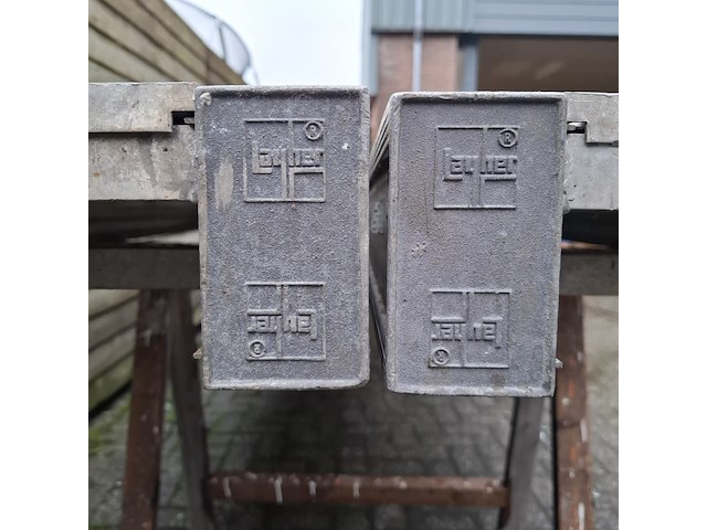 2x loopbrug met leuning 600cm, layher - afbeelding 3 van  14
