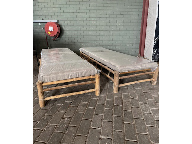 2x loungebed bamboe , exotan - afbeelding 2 van  3