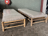2x loungebed bamboe , exotan - afbeelding 2 van  3