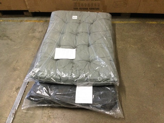 2x loungekussens 120x80 cm, madison, 1xgrey, 1x black - afbeelding 1 van  5