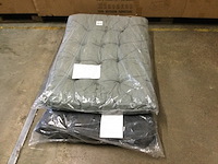 2x loungekussens 120x80 cm, madison, 1xgrey, 1x black - afbeelding 1 van  5