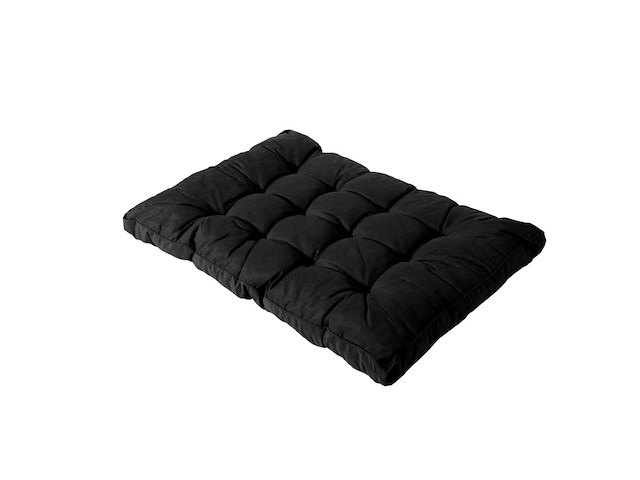 2x loungekussens 120x80 cm, madison, basic black - afbeelding 2 van  3