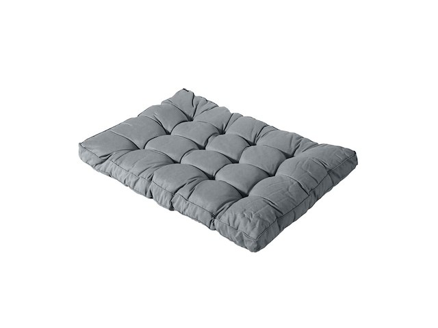 2x loungekussens 120x80 cm, madison, basic grey - afbeelding 2 van  4