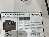 2x loungestoelen, allibert, california, cappucino - afbeelding 2 van  2