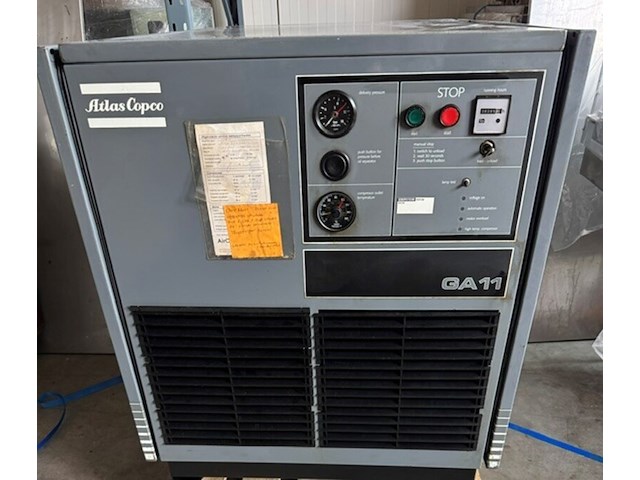 2x luchtcompressor atlas copco, ga 11, grijs, bouwjaar 1990 - afbeelding 1 van  10