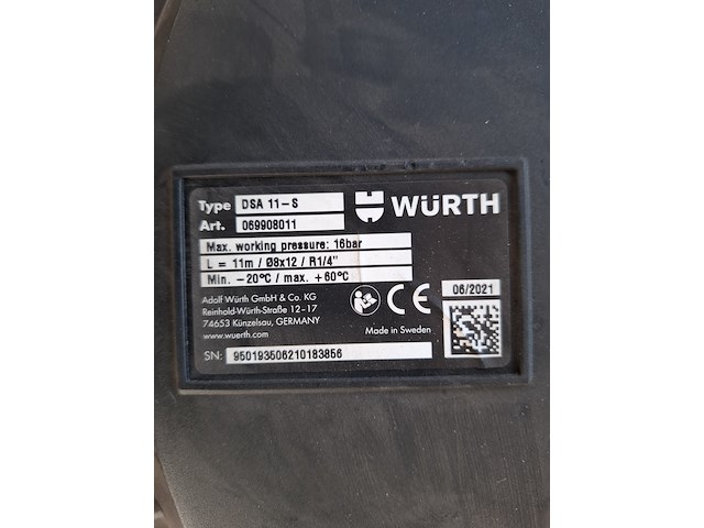 2x luchtslanghaspel wurth - afbeelding 5 van  5