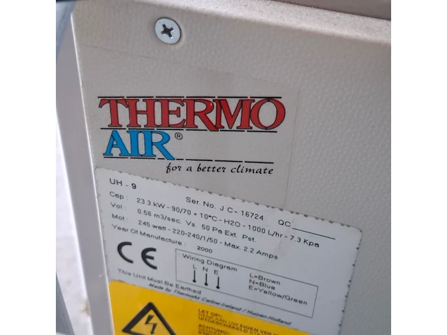 2x luchtverwarmer, thermoair, uh-9, grijs, 2000 - afbeelding 9 van  9